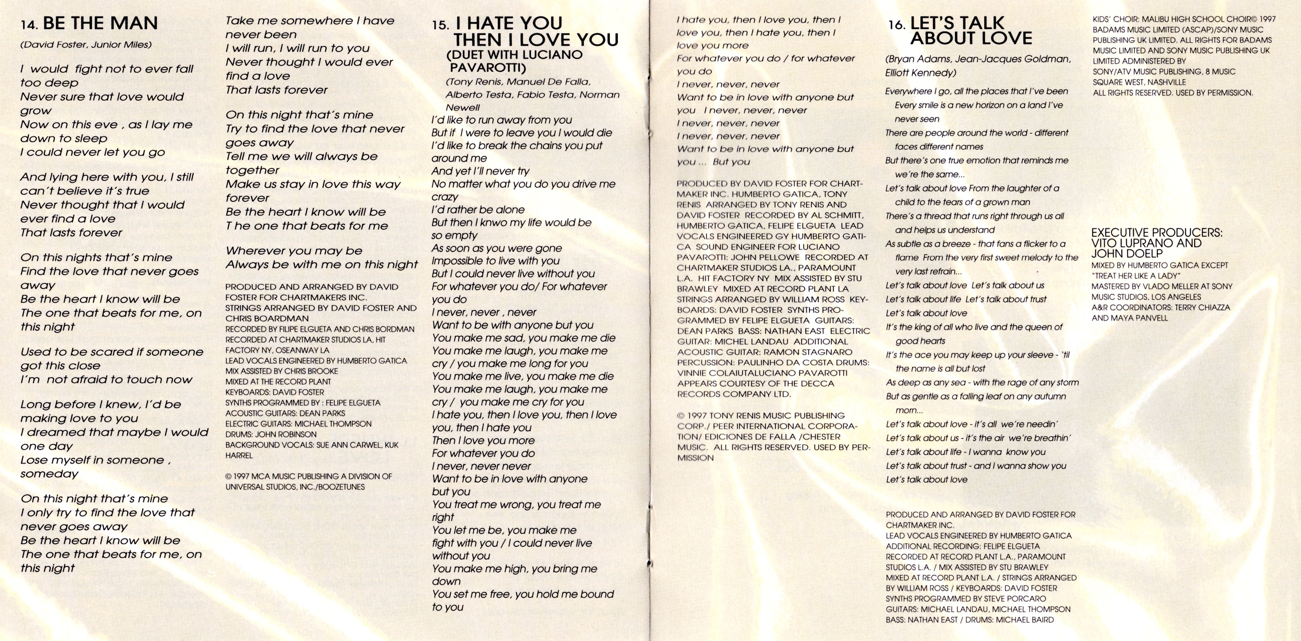 Celine Dion  Lets Talk About Love : Booklet 6